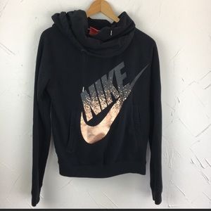 Nike sweatshirt rose gold swoosh
